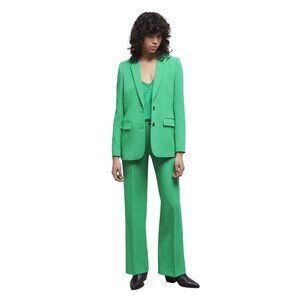 The Kooples French Style Womens Green Tailored Suit Blazer Size 42 US XL